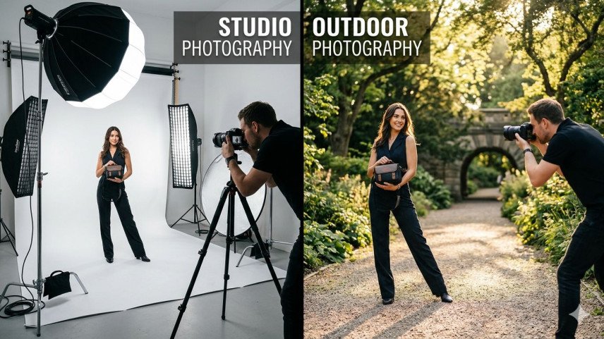 Studio Photography Vs Outdoor Photography - What Works Better For Brands?